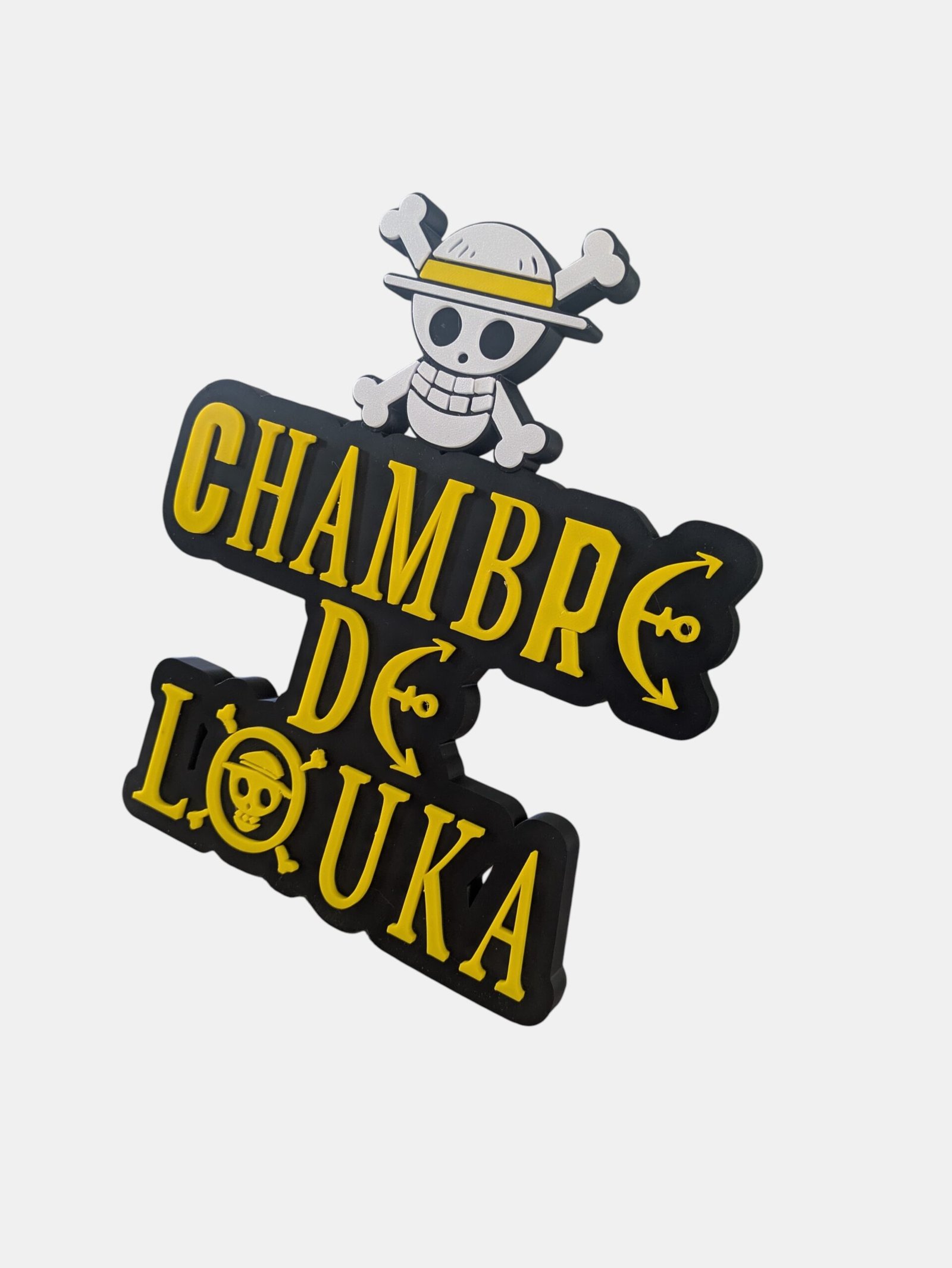 Plaque de Porte Personnalisée One Piece – Édition "Pirate"