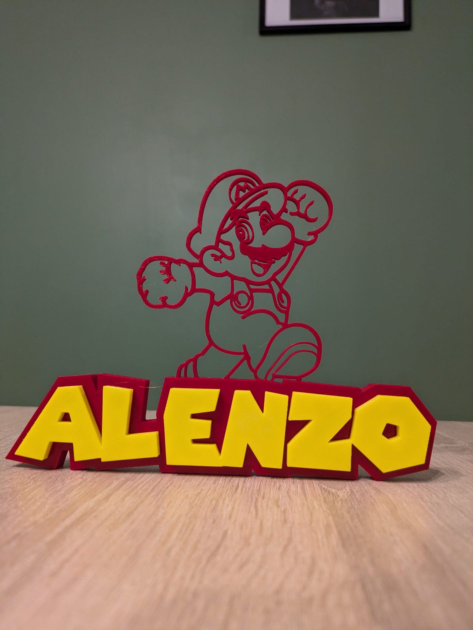 Plaque Prénom Personnalisable Super Mario
