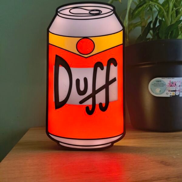 Boîte Lumineuse Canette "Duff" (Les Simpson)