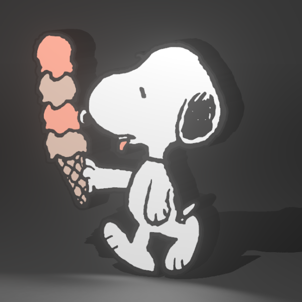 Boite led Snoopy